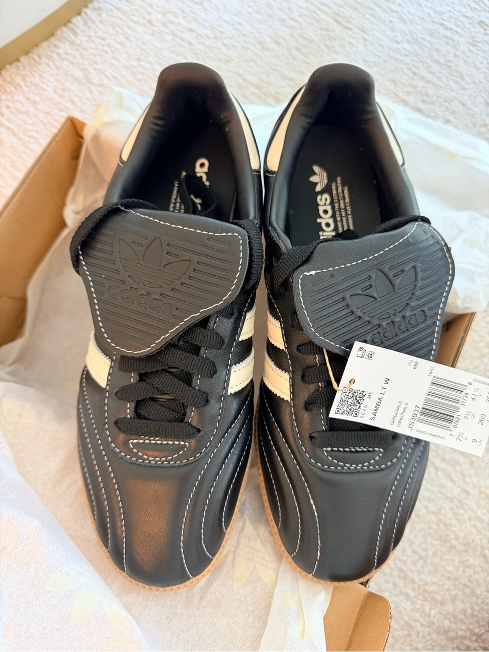 Adidas Women’s Samba Classic Black & White Sneakers